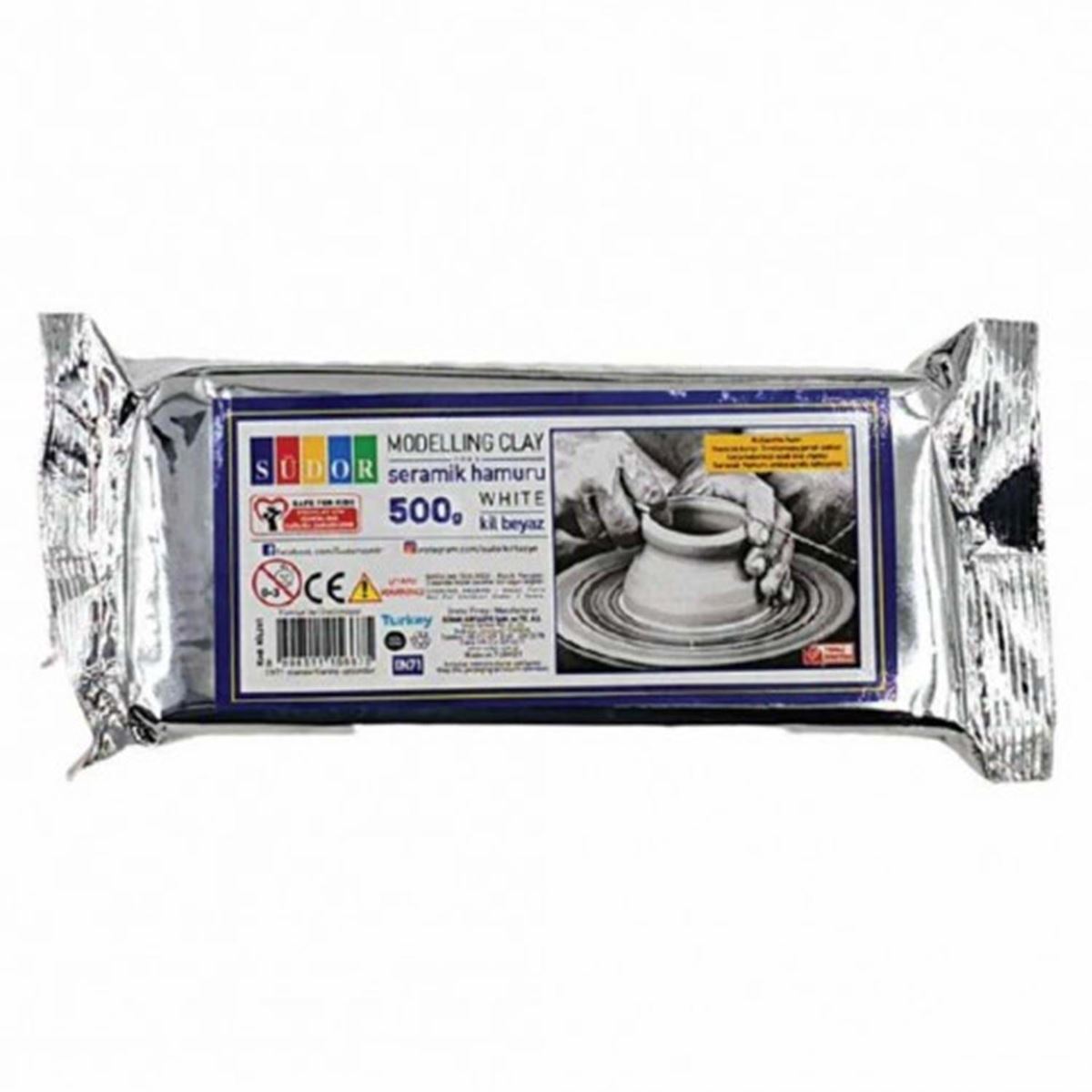 SÜDOR SERAMİK HAMURU 500 GR BEYAZ KİL261 1