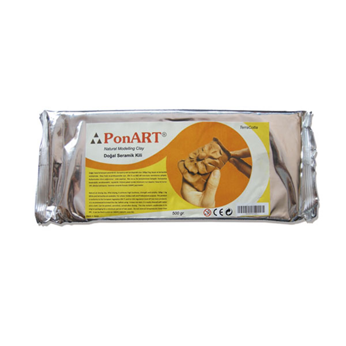 PONART SERAMİK HAMURU 500 GR KAHVERENGİ PSK-1011 1