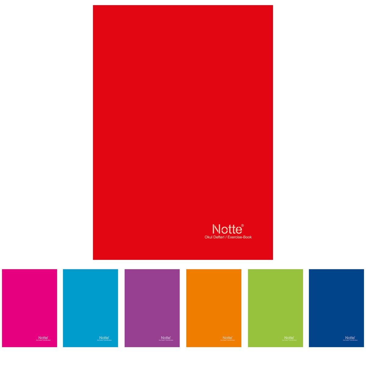 NOTTE FLEXİ DEFTER A5 KUŞE KAPAK DİKİŞLİ 60 YP KARELİ 12 Lİ 11-101 1