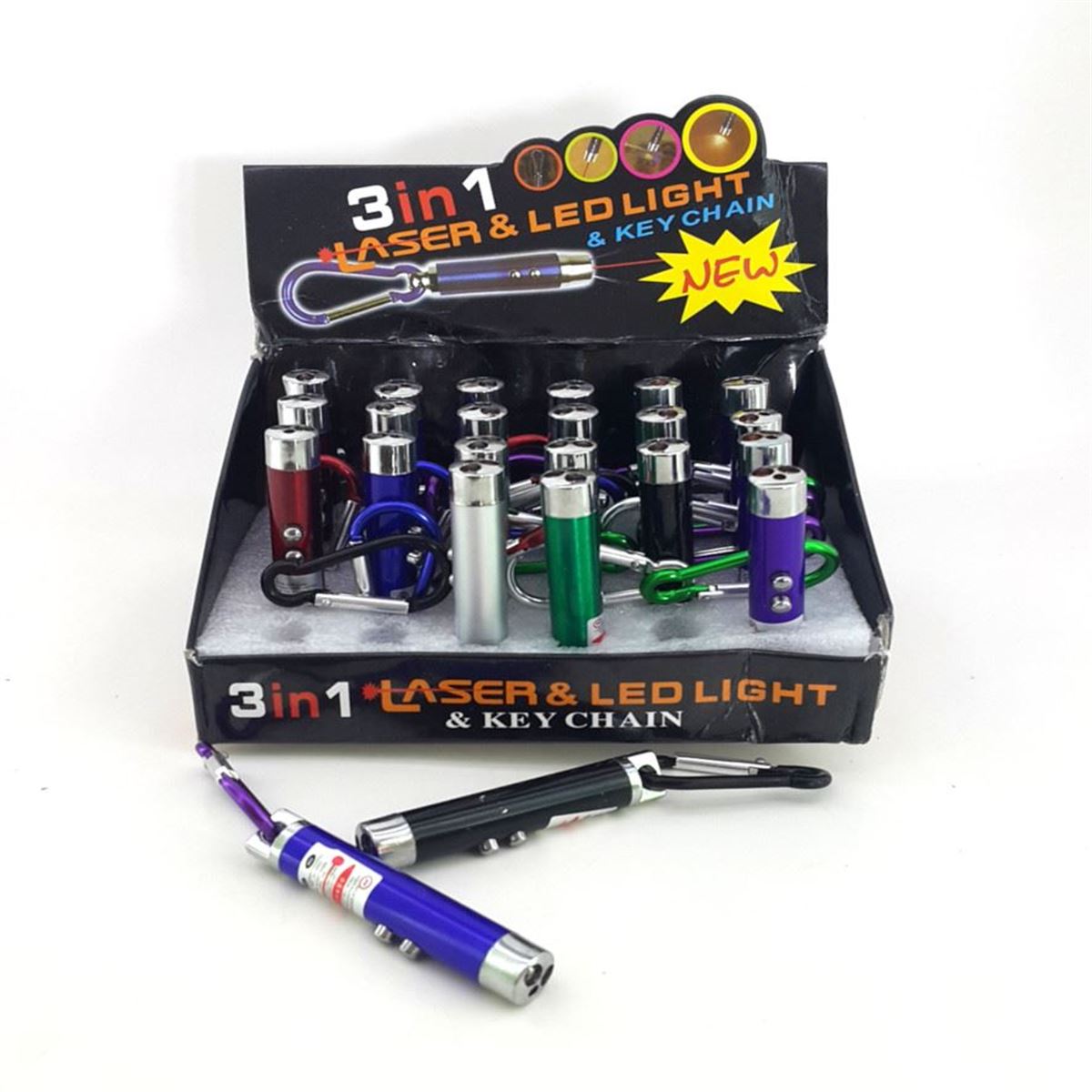 LAZER ANAHTARLIK 3 İN 1 24LÜ 1