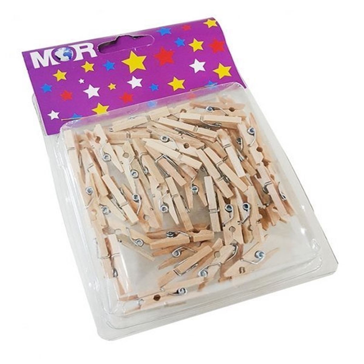 MOR MANDAL AHŞAP NATUREL KÜÇÜK 50 Lİ 591018 1