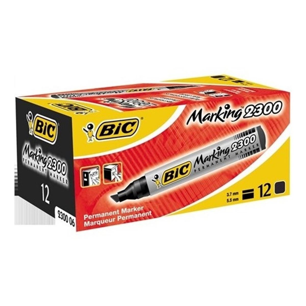 BİC MARKER 2300 SİYAH 12 Lİ 8209263 1
