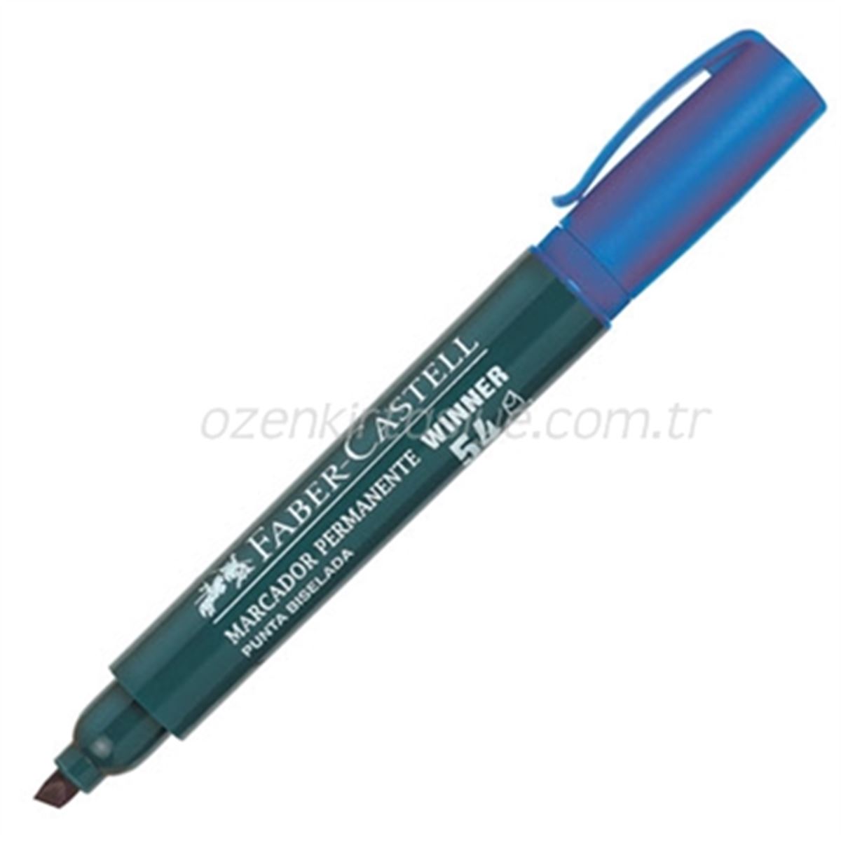 FABER MARKÖR KESİK UÇ 54 MAVİ 12 Lİ 152760 1