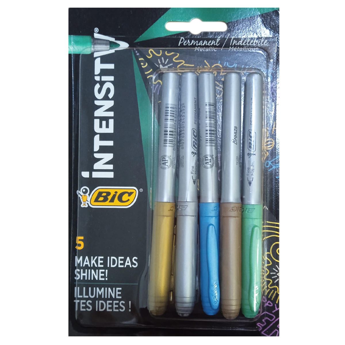 BİC PERMANENT MARKÖR FİNE İNTENSİTY METALİK 5 RENK 9419073-9432773-946042 1