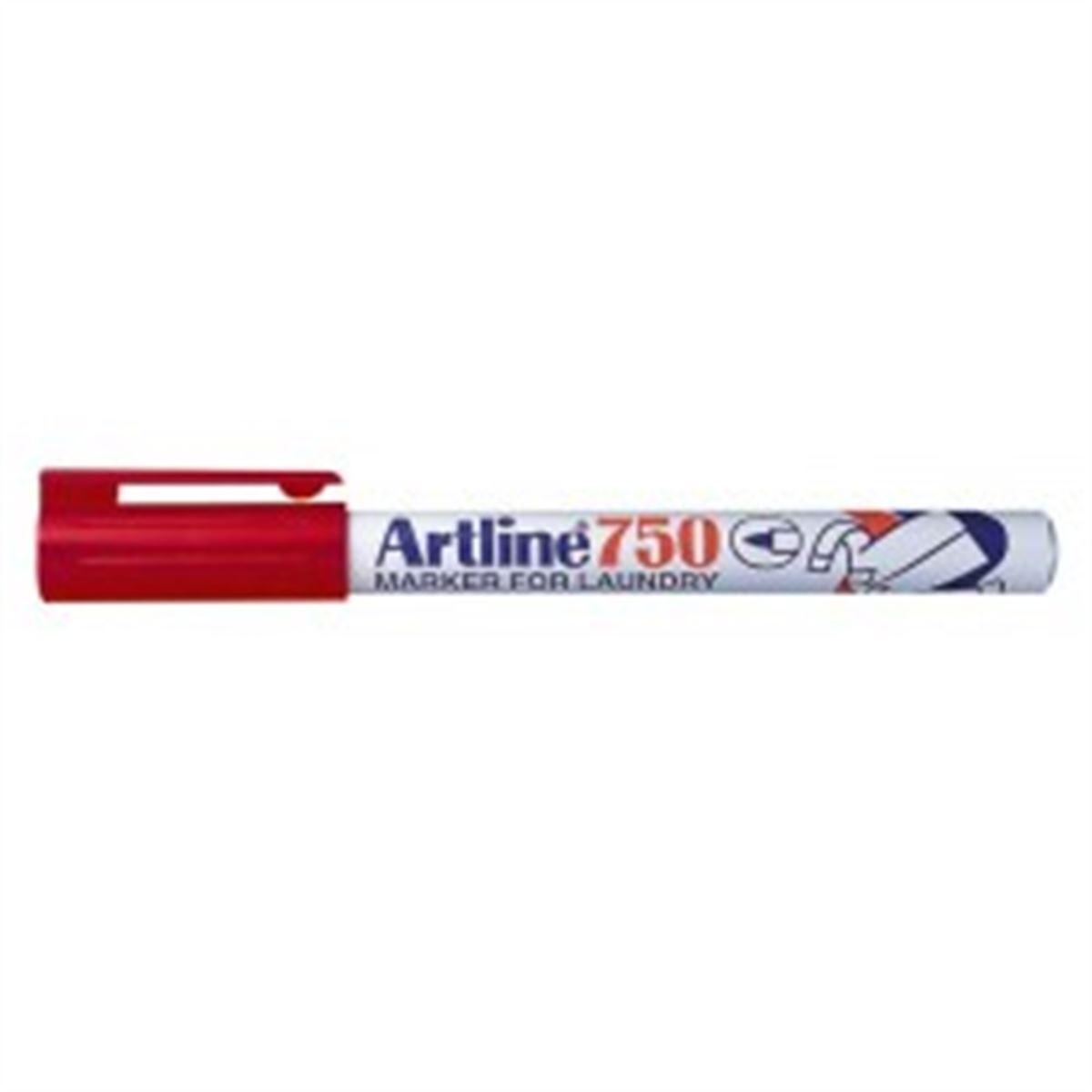 ARTLİNE KUMAŞ KALEMİ 750 KIRMIZI 07 MM 12 Lİ 1