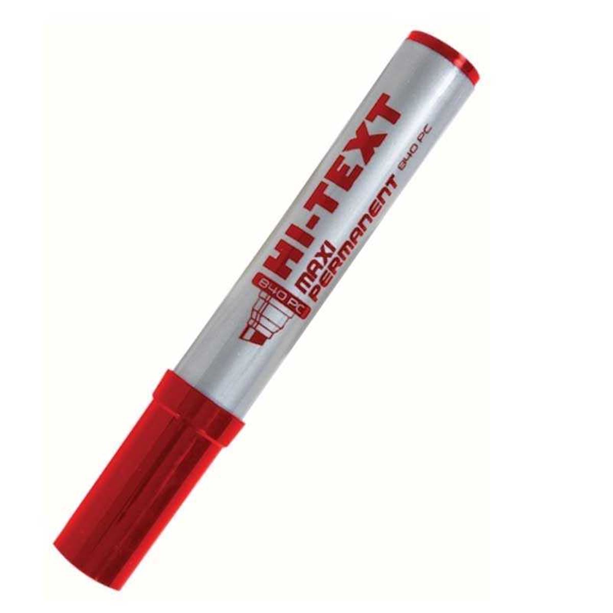 HI-TEXT MARKÖR MAXİ KESİK UÇ 840-PC KIRMIZI 12-LI 1