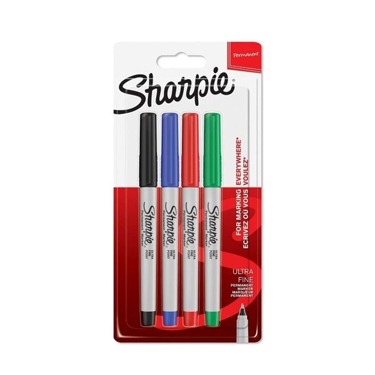 SHARPIE FİNE PERMANENT MARKÖR 1985879 ULTRA İNCE 4 LÜ 1