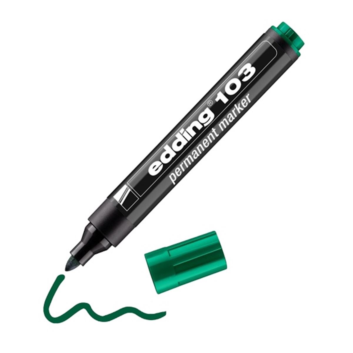 EDDİNG MARKÖR 103 YUVARLAK UÇ YEŞİL 10 LU 1