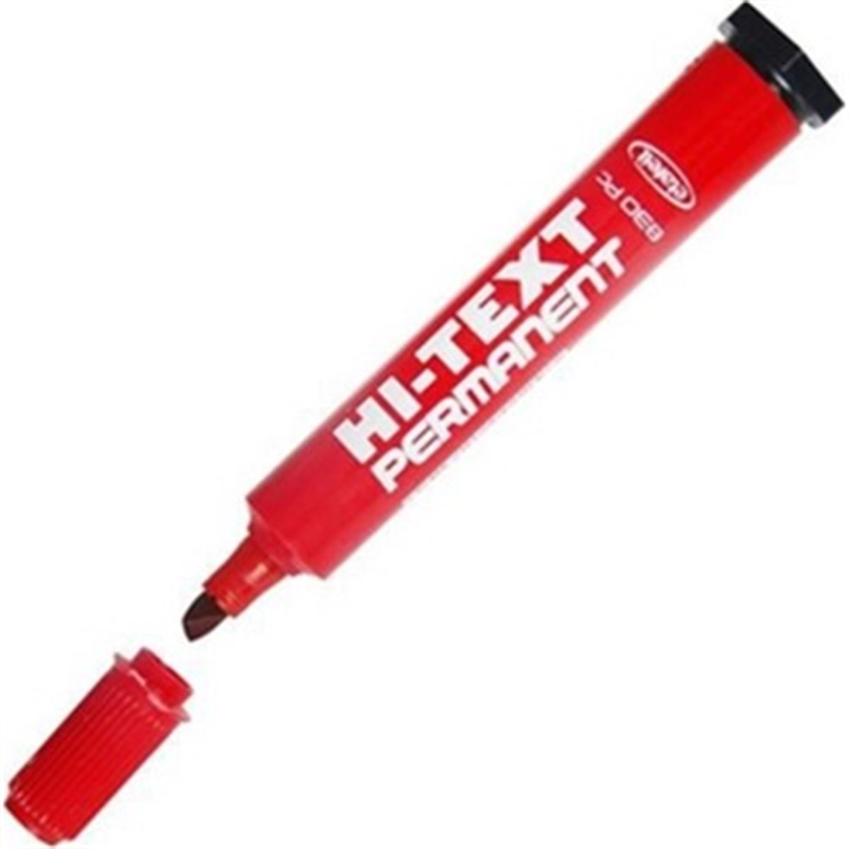 HI-TEXT MARKÖR KESİK UÇ 830-PC KIRMIZI 12 Lİ 1