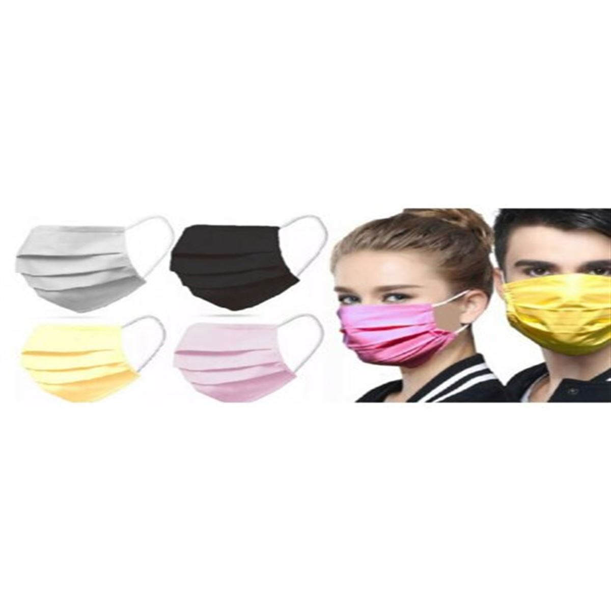 ELVIN 3 KATLI APARATLI SİPERLİ MASKE 50 LI 1