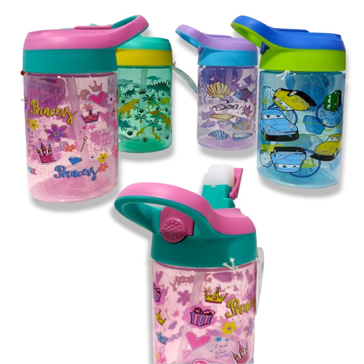 GLOBOX MATARA PLASTİK DESENLİ 500 ML 3114 1