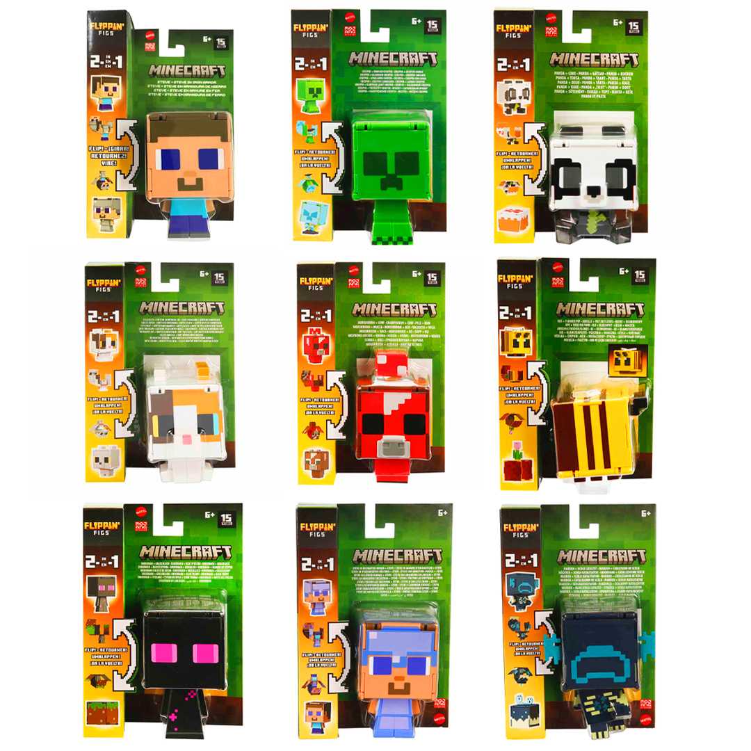 MİNECRAFT HTL43 FLİPPİN FİGS FİGÜRLER 2İN1 6+ 1