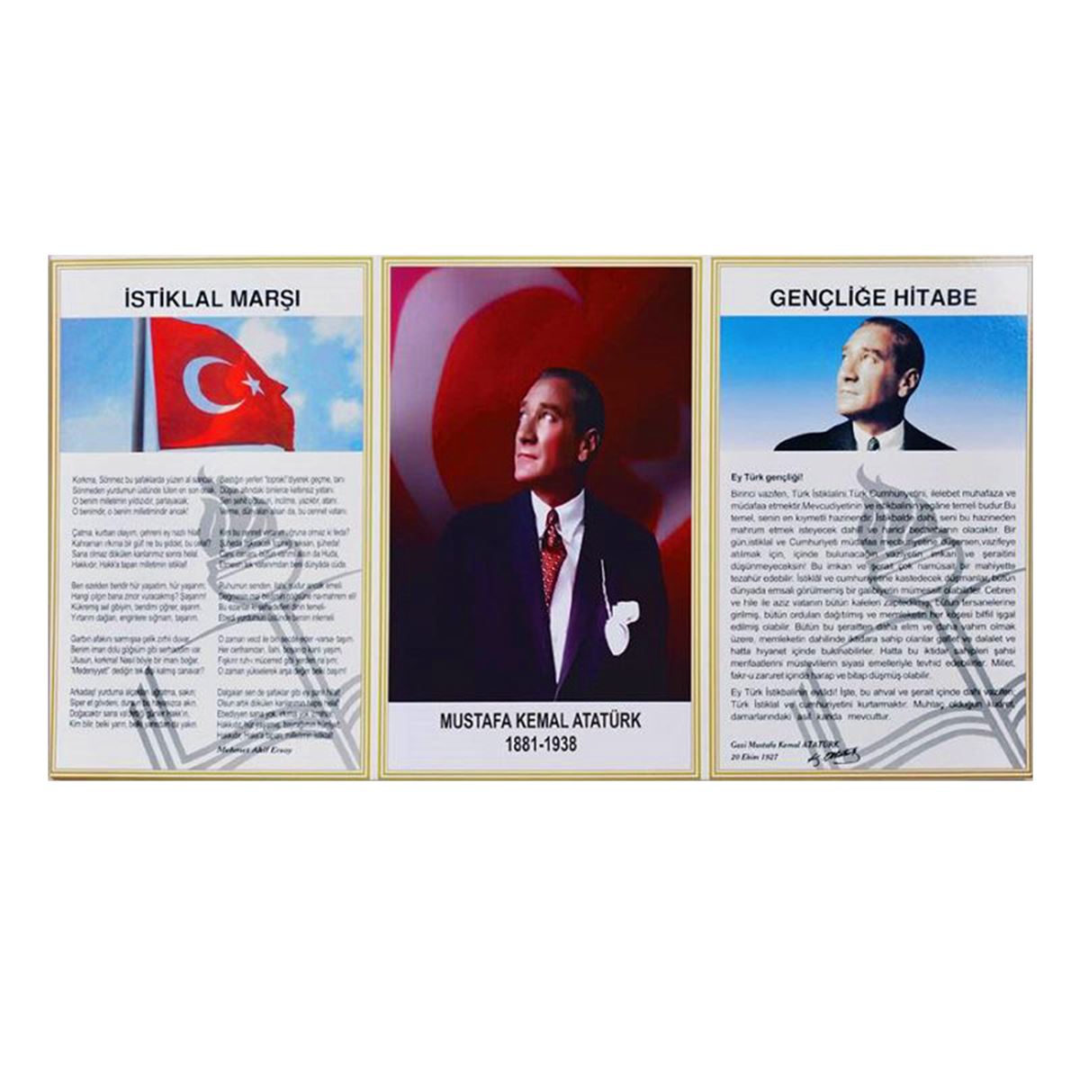 PANDA MİLLİ LEVHA 50x90 KARTON 3 LÜ SET PAN419 1