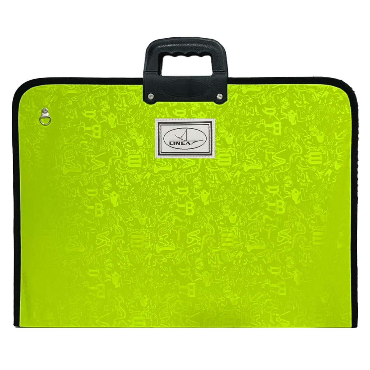 LİNEA PROJE ÇANTASI 53x38 KUMAŞ ASKILI İÇ CEPLİ FISTIK YEŞİL DESENLİ 1