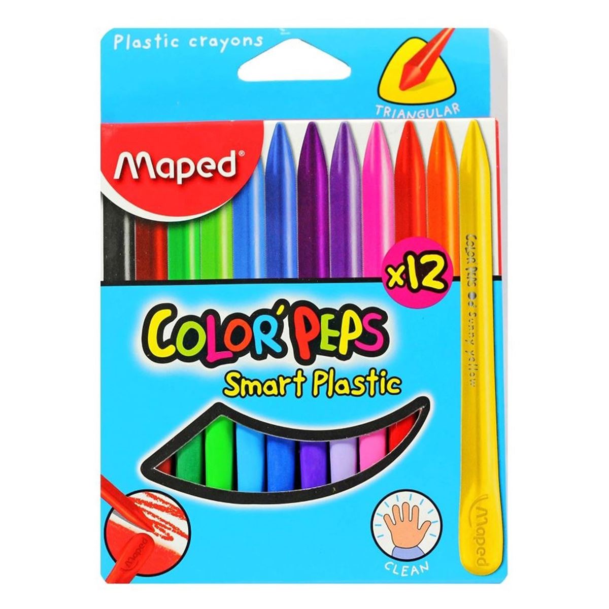 MAPED MUM BOYA PLASTİCLEAN 12 RENK 862011 1