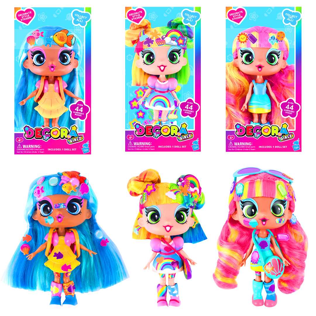 DECORA GİRLZ D1019 MODA BEBEK 13 CM 9 LU 3+ 1