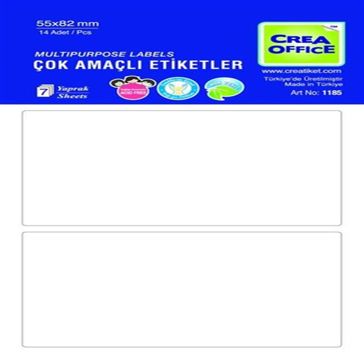 CREATİKET OFİS ETİKETİ KARIŞIK 1
