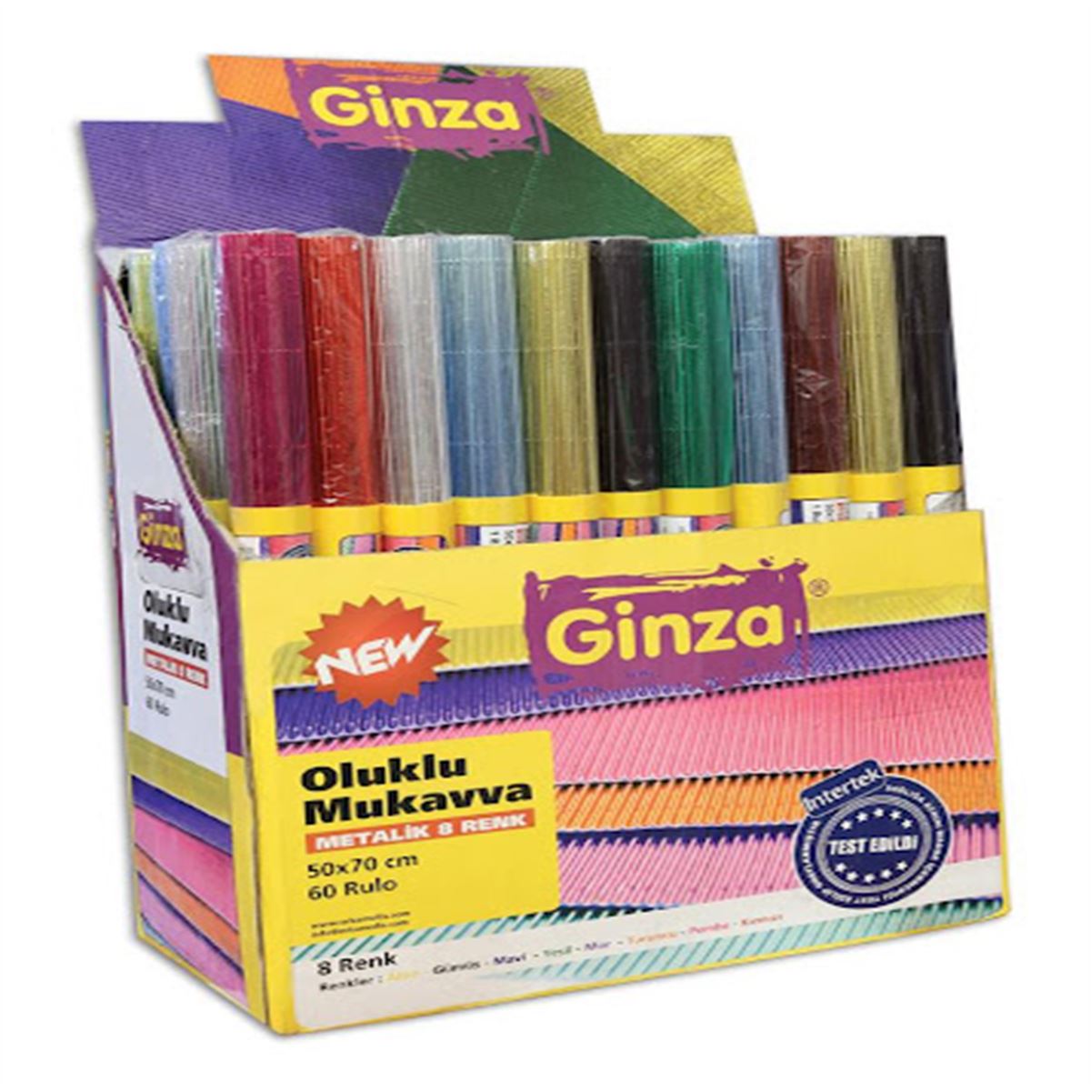GİNZA OLUKLU MUKAVVA METALİK 50X70 60 LI GN-965 1