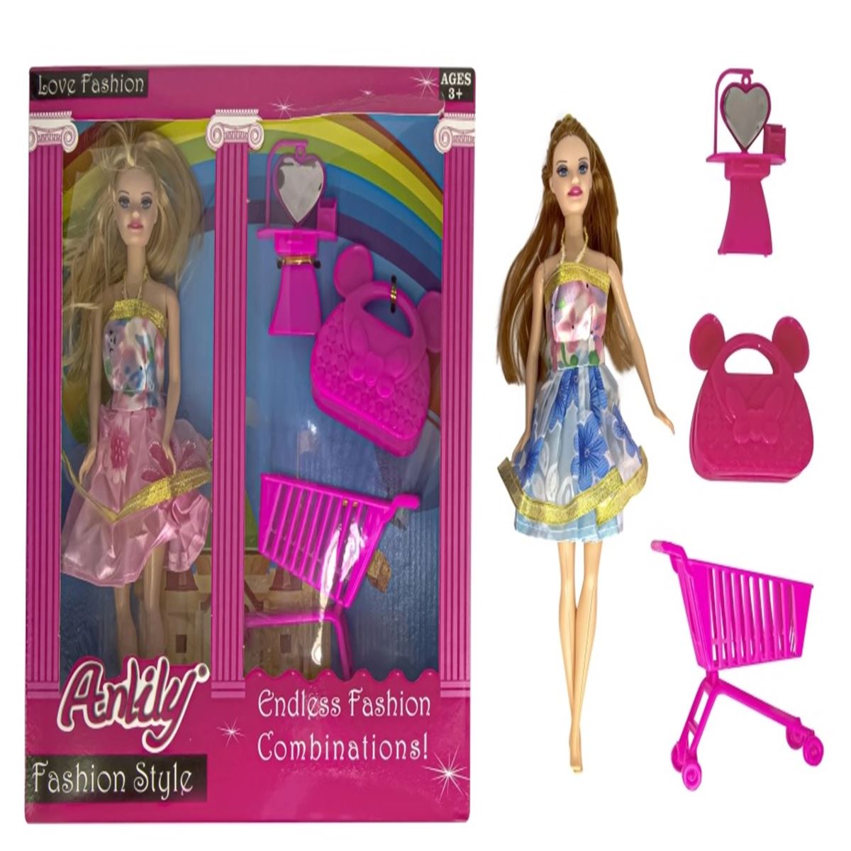 OYDAŞ ANLİLY BEBEK 02265 FASHİON STYLE MARKET ARABALI ÇANTALI 3+ 1