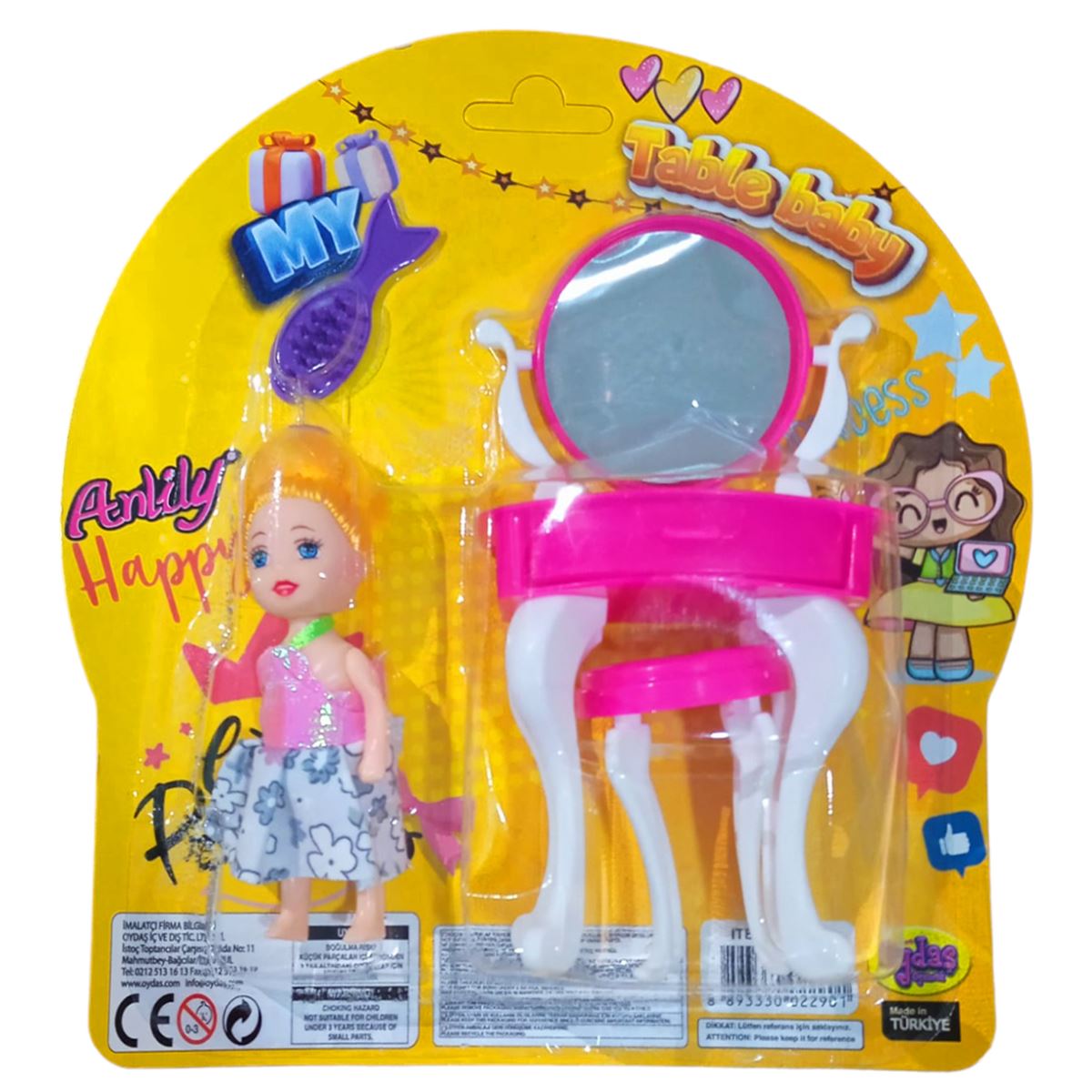 OYDAŞ ANLİLY 02290 MAKYAJ MASASI BEBEKLİ KARTELA 1