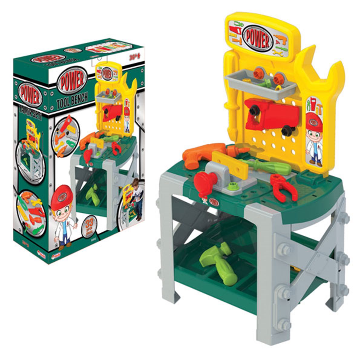 DEDE 03033 TAMİR SETİ POWER TOOL BENCH BÜYÜK MASALI 33 PARÇA 1
