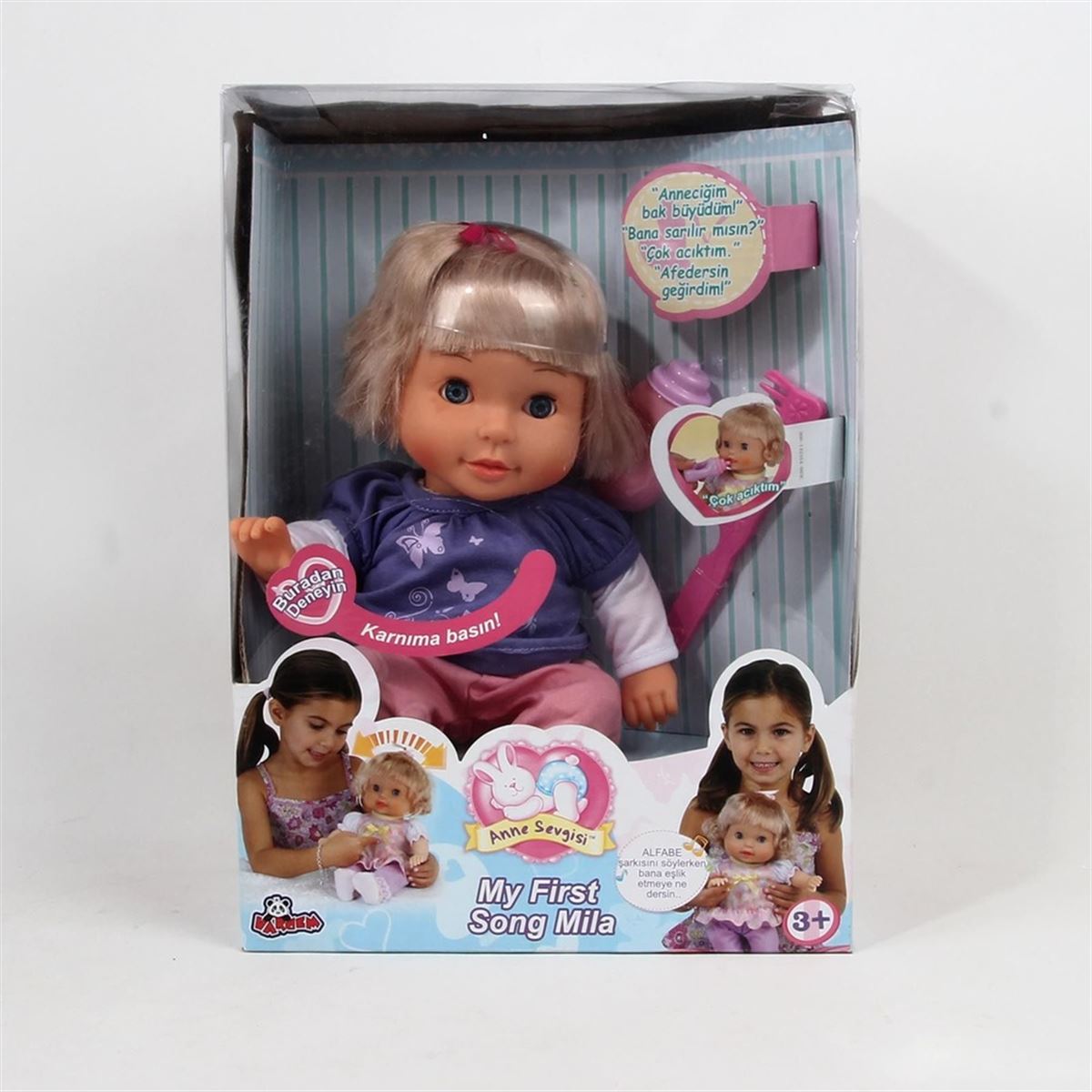 VARDEM 14235 MİLA BEBEK ALFABE ŞARKISI SÖYLEYEN 35 CM 3+ 1