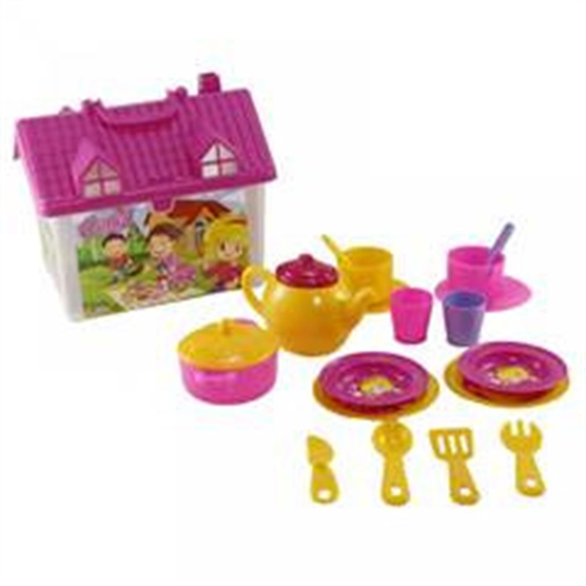 DEDE OYUNCAK 01593 CANDY ÇAY FİNCAN SETİ TEPSİLİ 1