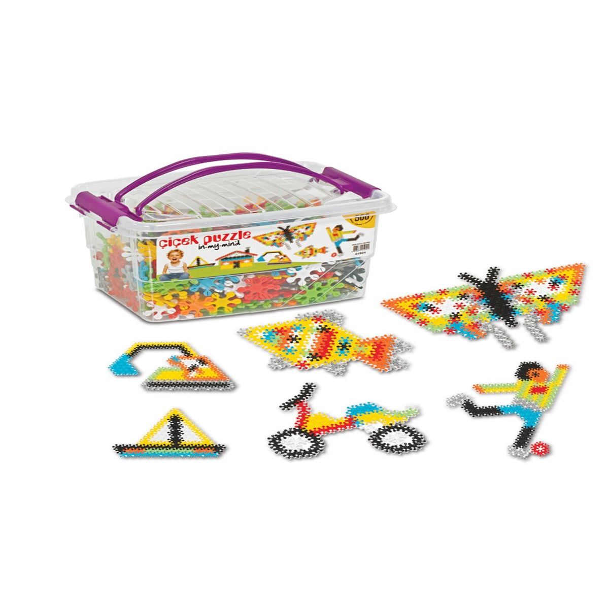 DEDE OYUNCAK 01904 LEGO ÇİÇEK PUZZLE 500 PARÇA 1