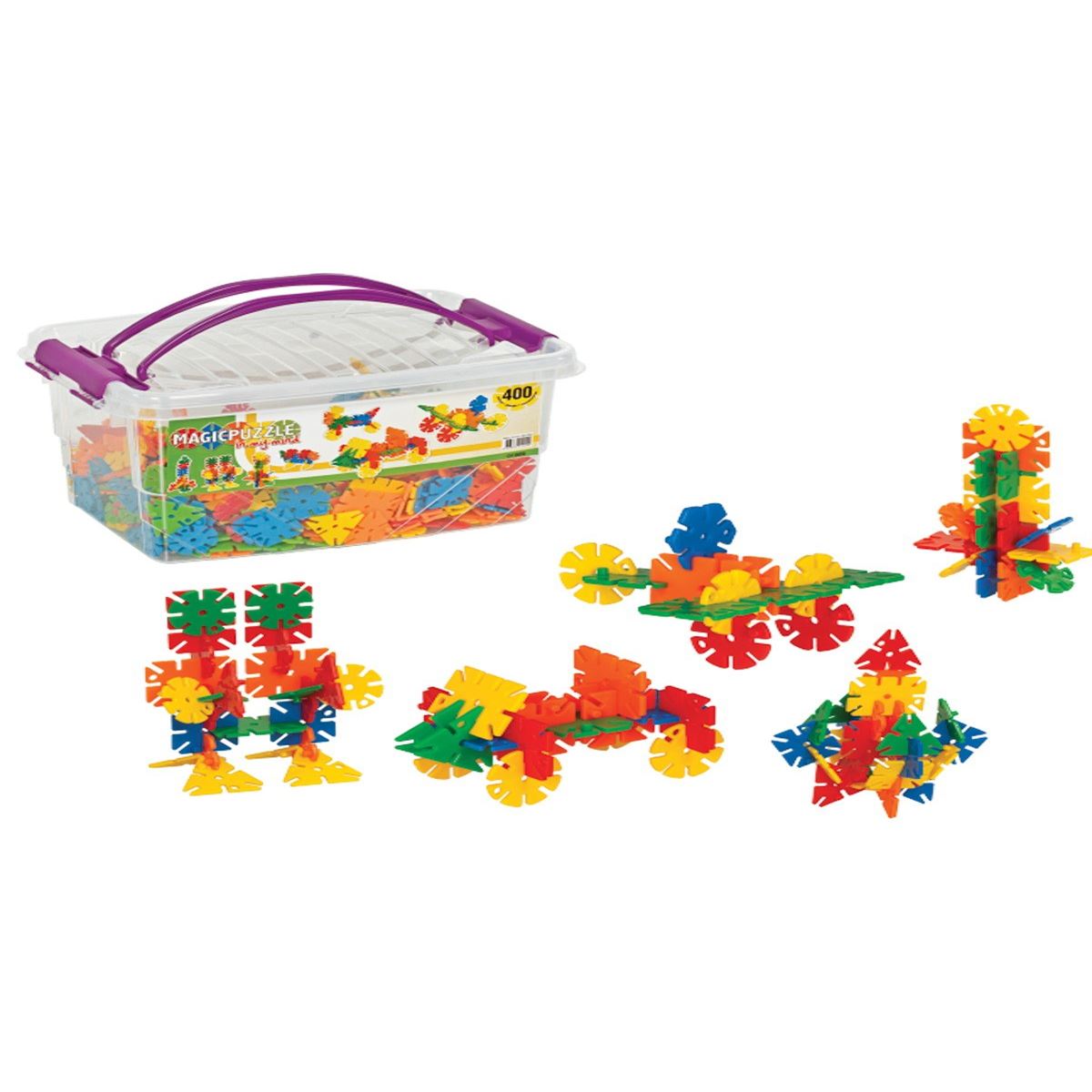 DEDE 01909 LEGO MAGİC PUZZLE 400 PARÇA 1