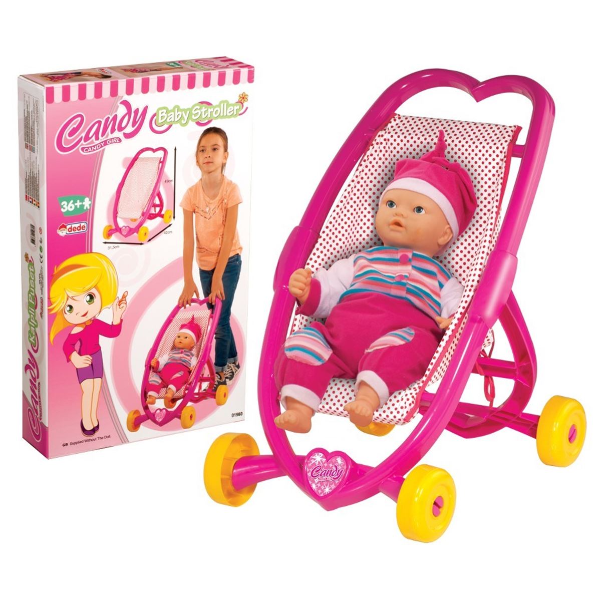 DEDE 19605 CANDY BEBEK ARABASI PUSET KALPLİ 1