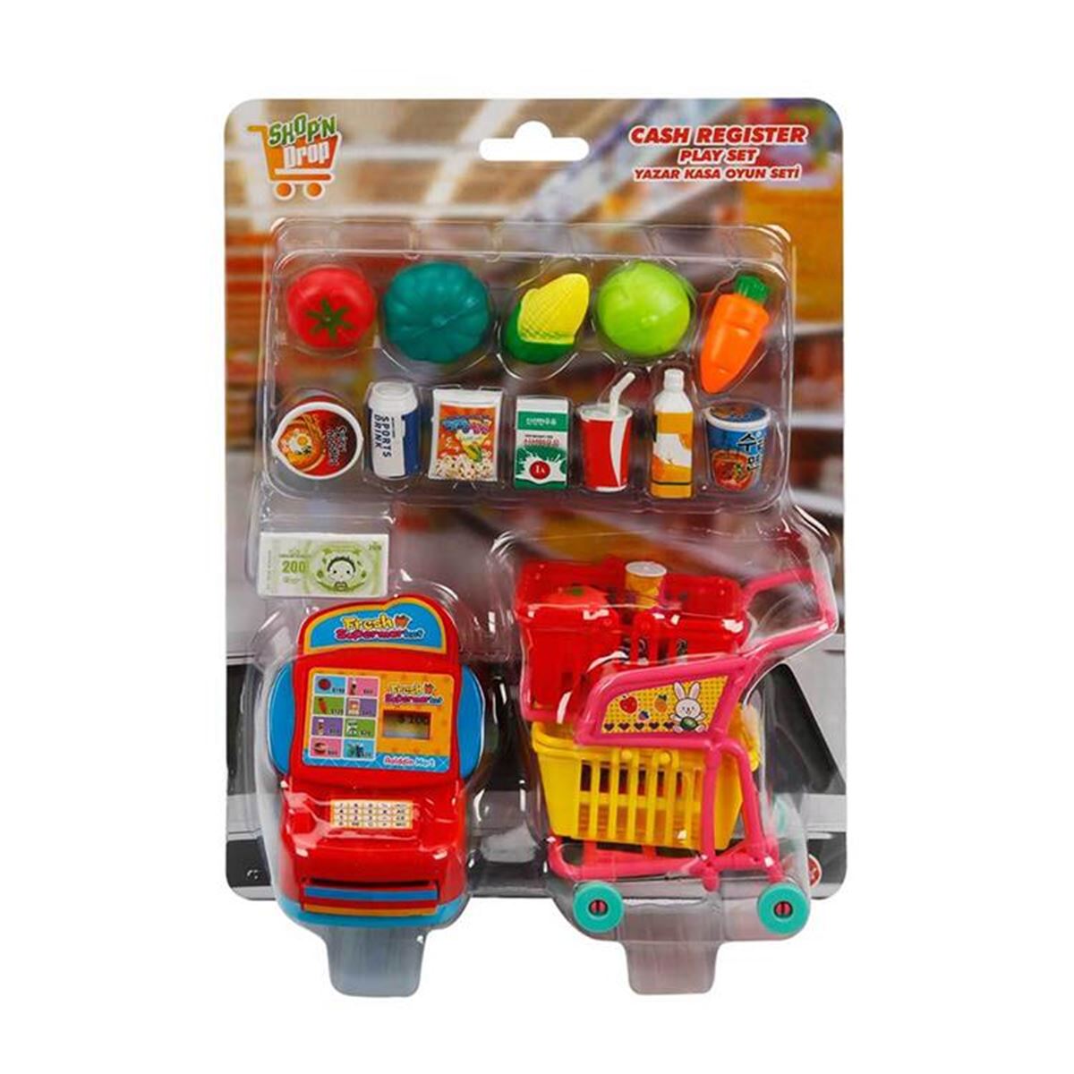 SUNMAN KDL888-11F - 2083 MARKET KASA SET ALIŞVERİŞ ARABALI 1