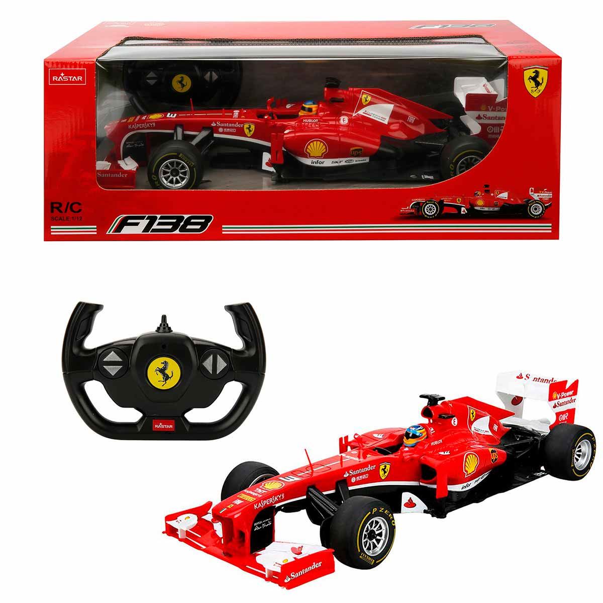 SUNMAN RASTAR KUMANDALI ARABA 57400 FERRARİ F138 F1 F/F R/C 2.4GHZ 1:12 6+ 1