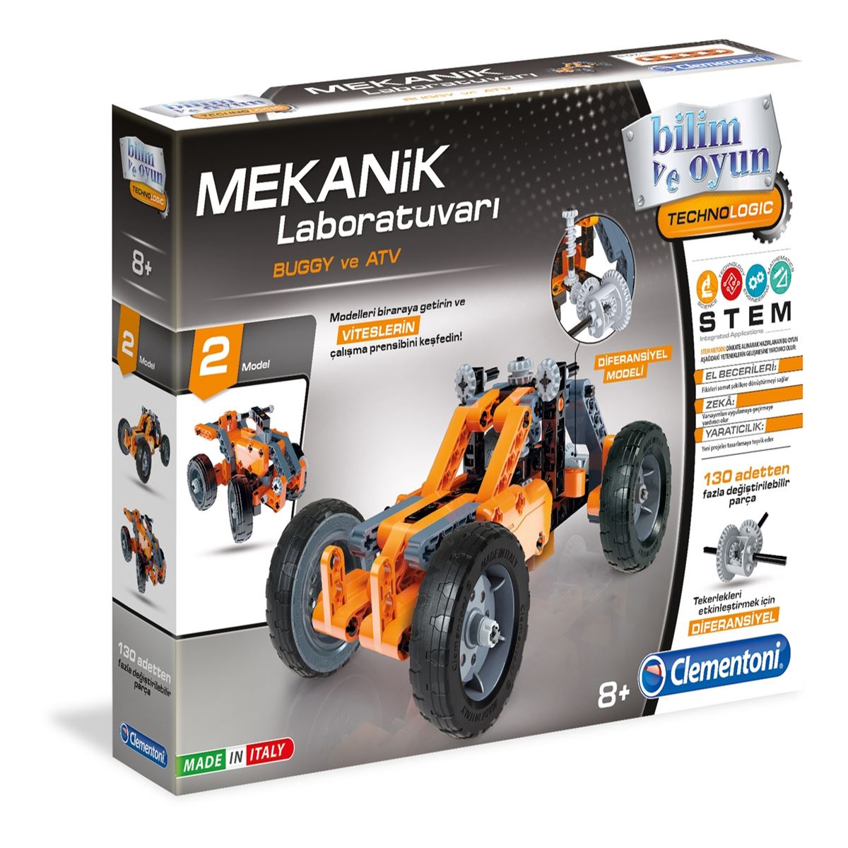 CLEMENTONİ MEKANİK LABORATUVARI BUGGY VE ATV 64300 BİLİM VE OYUN 8+ 1