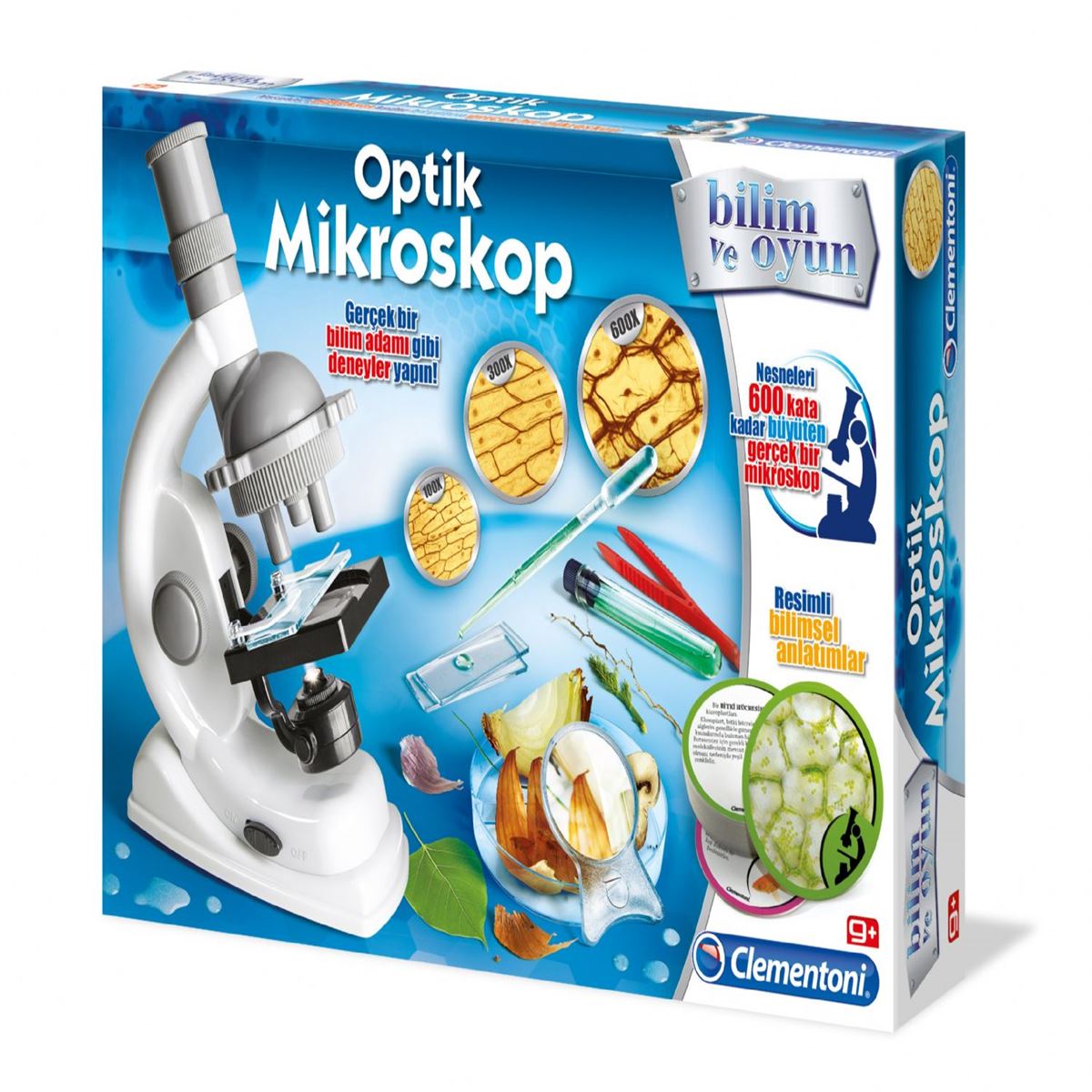 CLEMENTONİ DENEY SETİ OPTİK MİKROSKOP 64551 BİLİM VE OYUN 9+ 1
