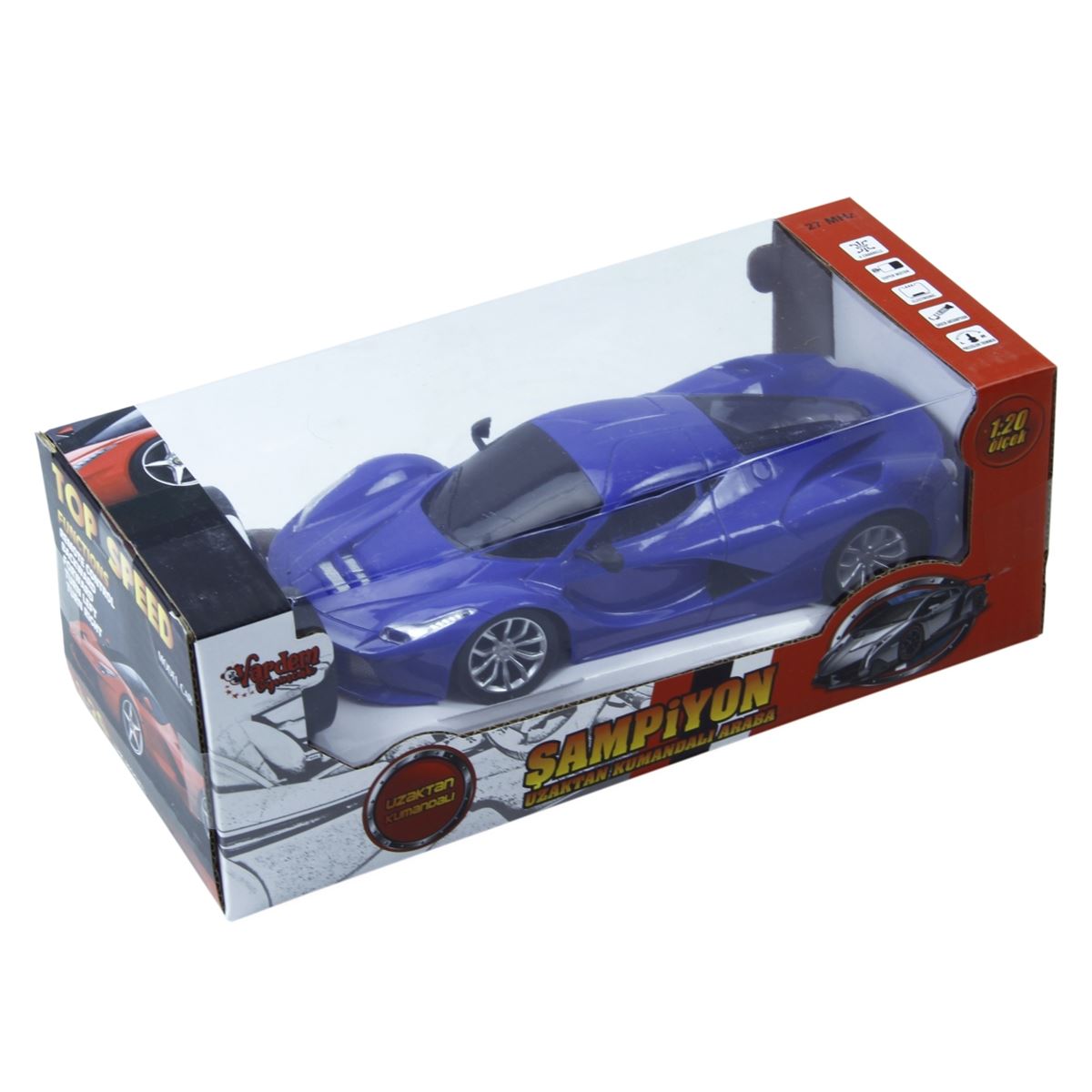 VARDEM KUMANDALI ARABA 699-195-196 ŞAMPİYON IŞIKLI MODEL 1:20 1