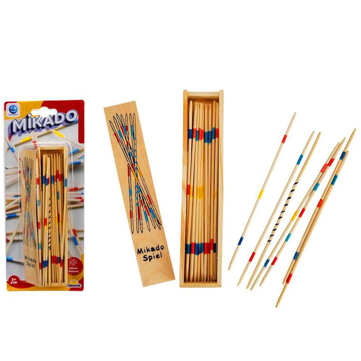 SUNMAN MİKADO 8830 TAHTA 18 CM KUTULU 3+ 1