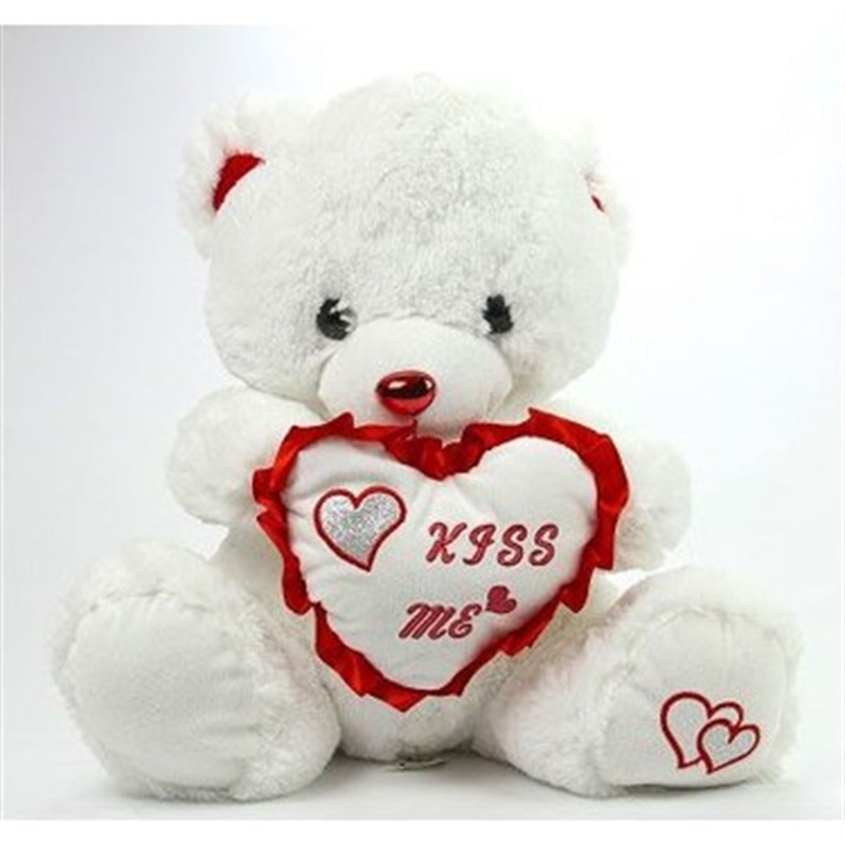 VARDEM PELÜŞ AYI KALPLİ KİSS ME ABL08651/35 35 CM 1