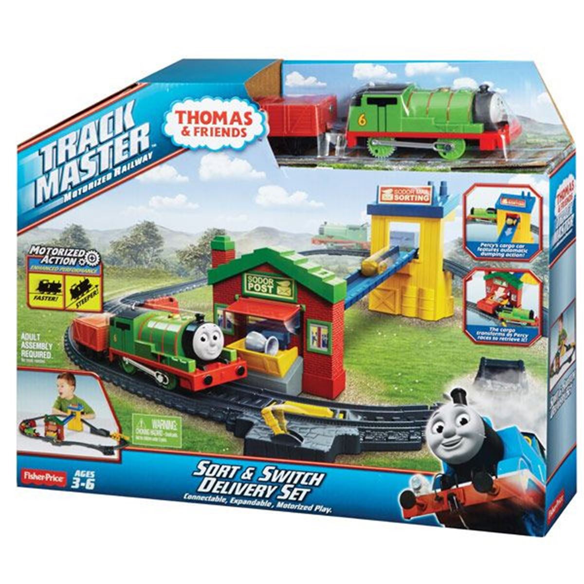 MATTEL FISHER PRICE THOMAS&FRIENDS BHY57 PERCY POSTA DAĞITIM SETİ 1