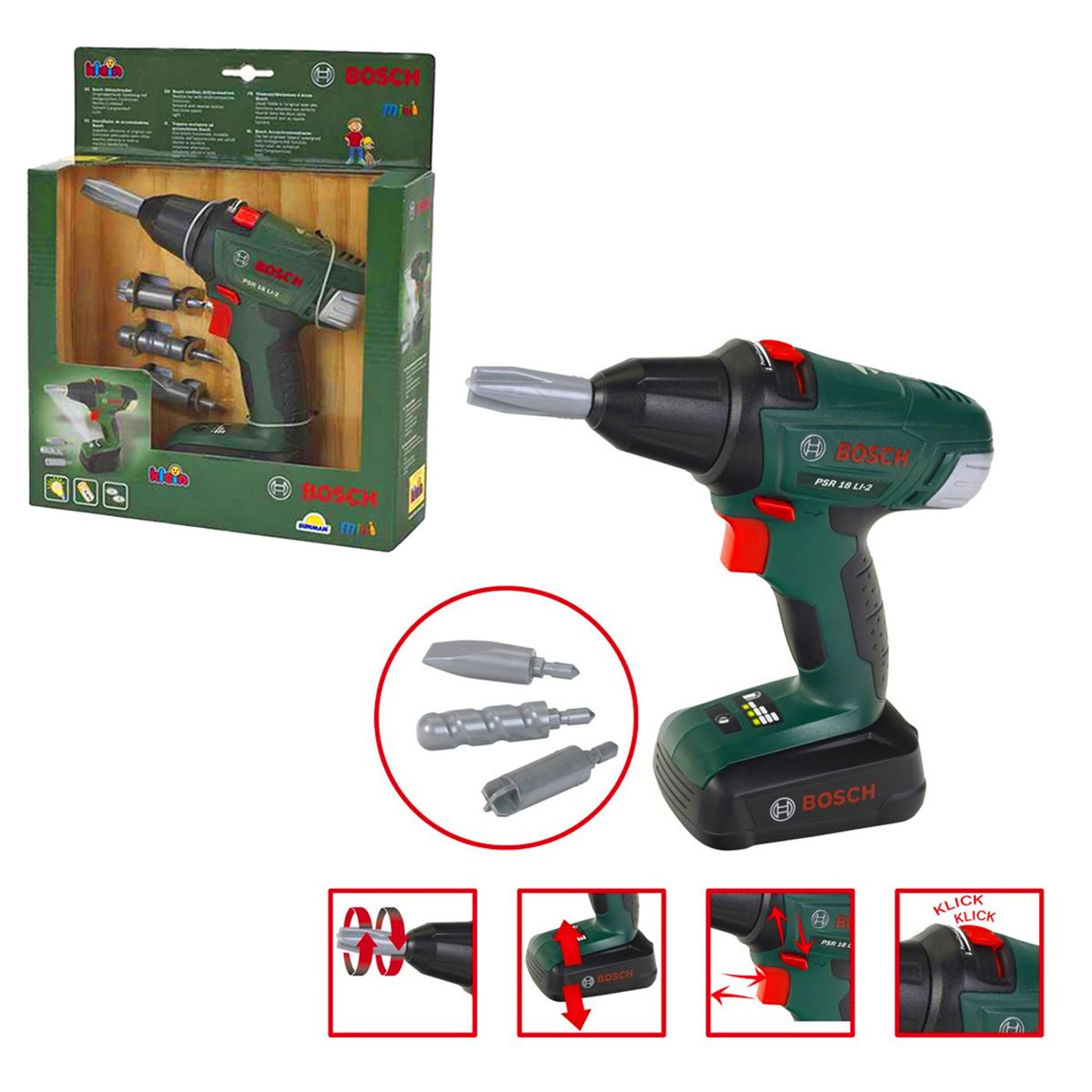 SUNMAN KLEİN BOSCH MİNİ MATKAP SETİ F37-8402-8567 TAMİR SETİ 3+ 1