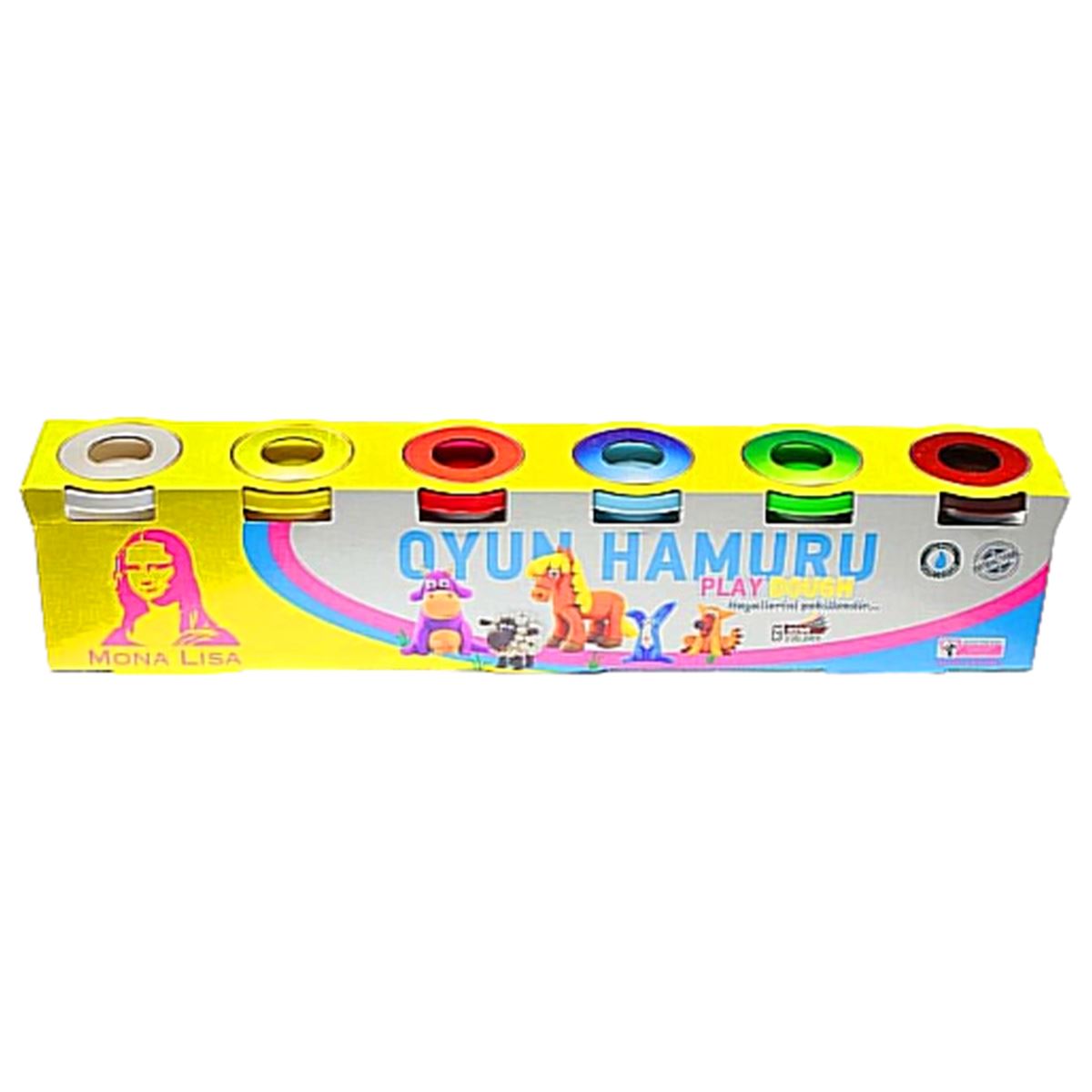 MONALİSA OYUN HAMURU 120 GR 6 RENK SD246 1