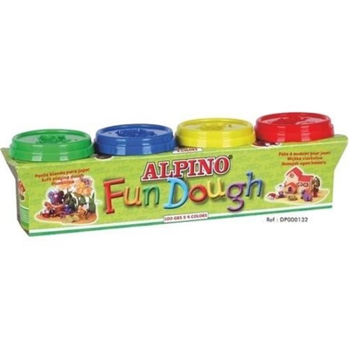 ALPİNO OYUN HAMURU 4 RENK 520 GR DP-000302 1