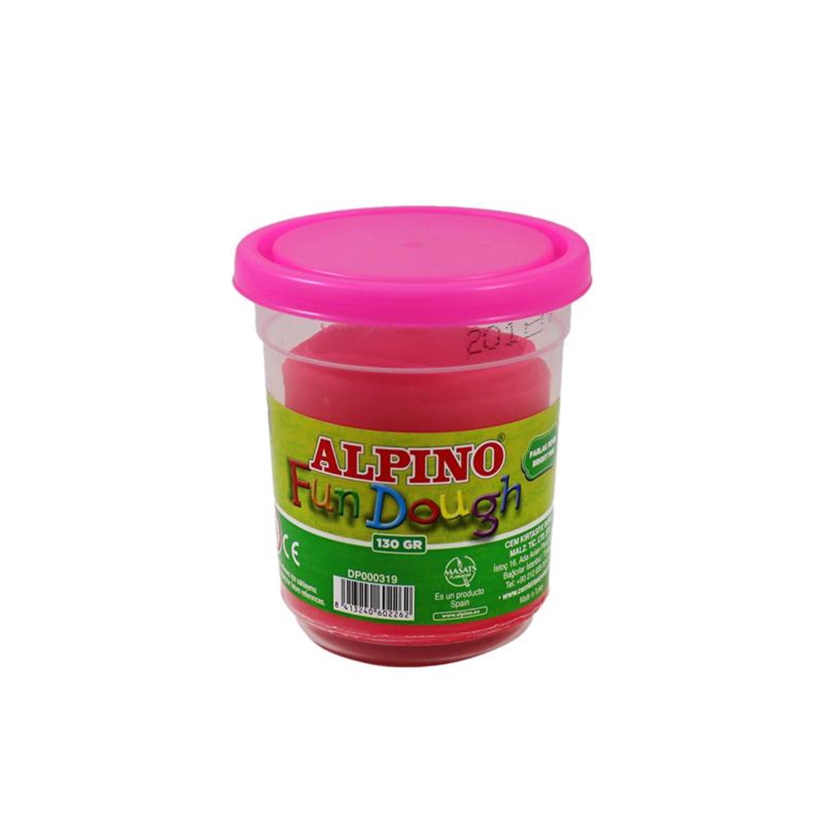 ALPİNO OYUN HAMURU 130 GR PARLAK PEMBE DP-000319 1