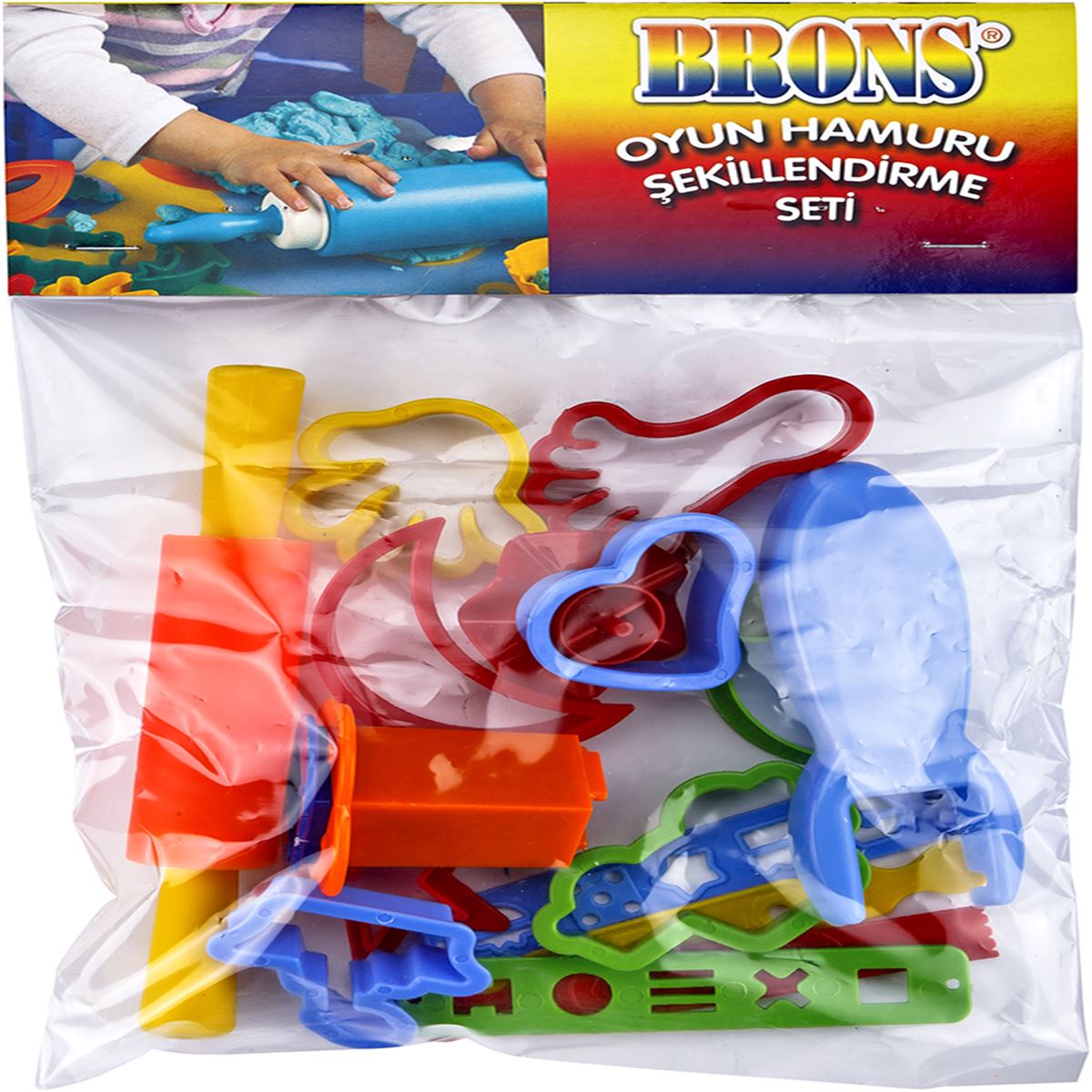 BRONS OYUN HAMURU KALIP SETİ MERDANELİ BR-471 1