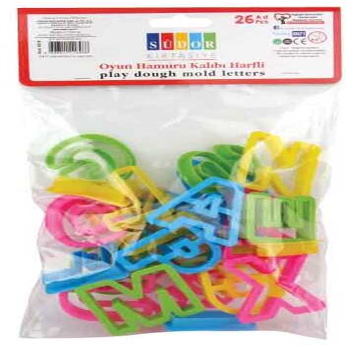 SÜDOR OYUN HAMURU KALIBI HARFLİ 26 LI SO18 1