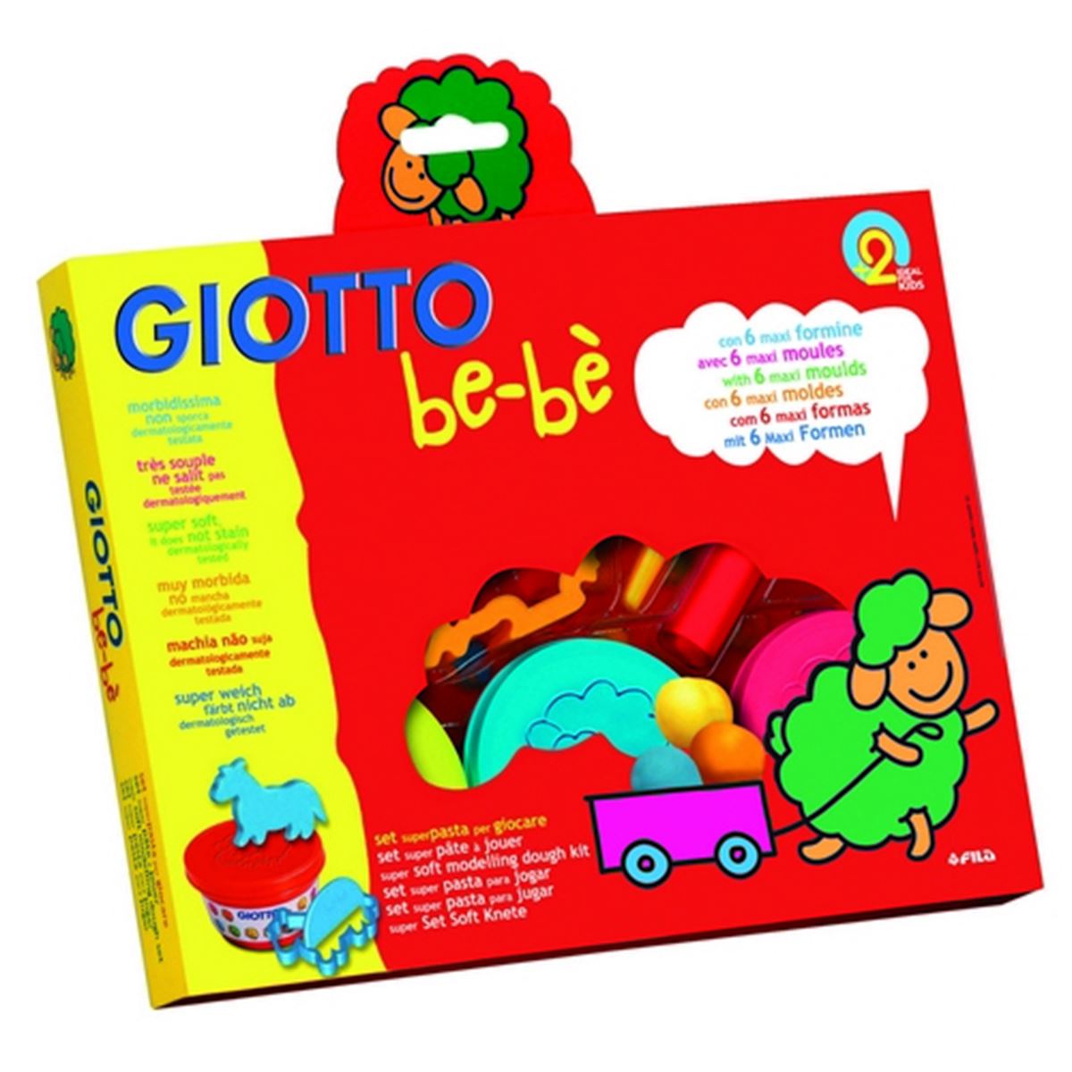 GİOTTO BEBE OYUN HAMURU KALIBI MODELLING DOUGH 10 LU 464200 1