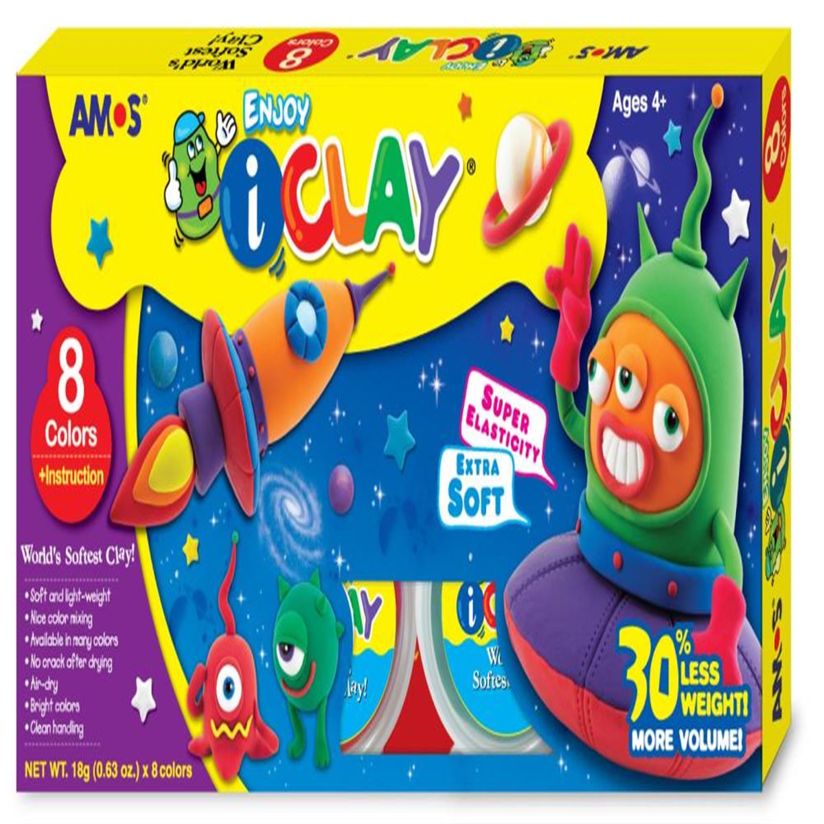 AMOS ZIPLAYAN OYUN HAMURU RENK 18 GR IC8P 1