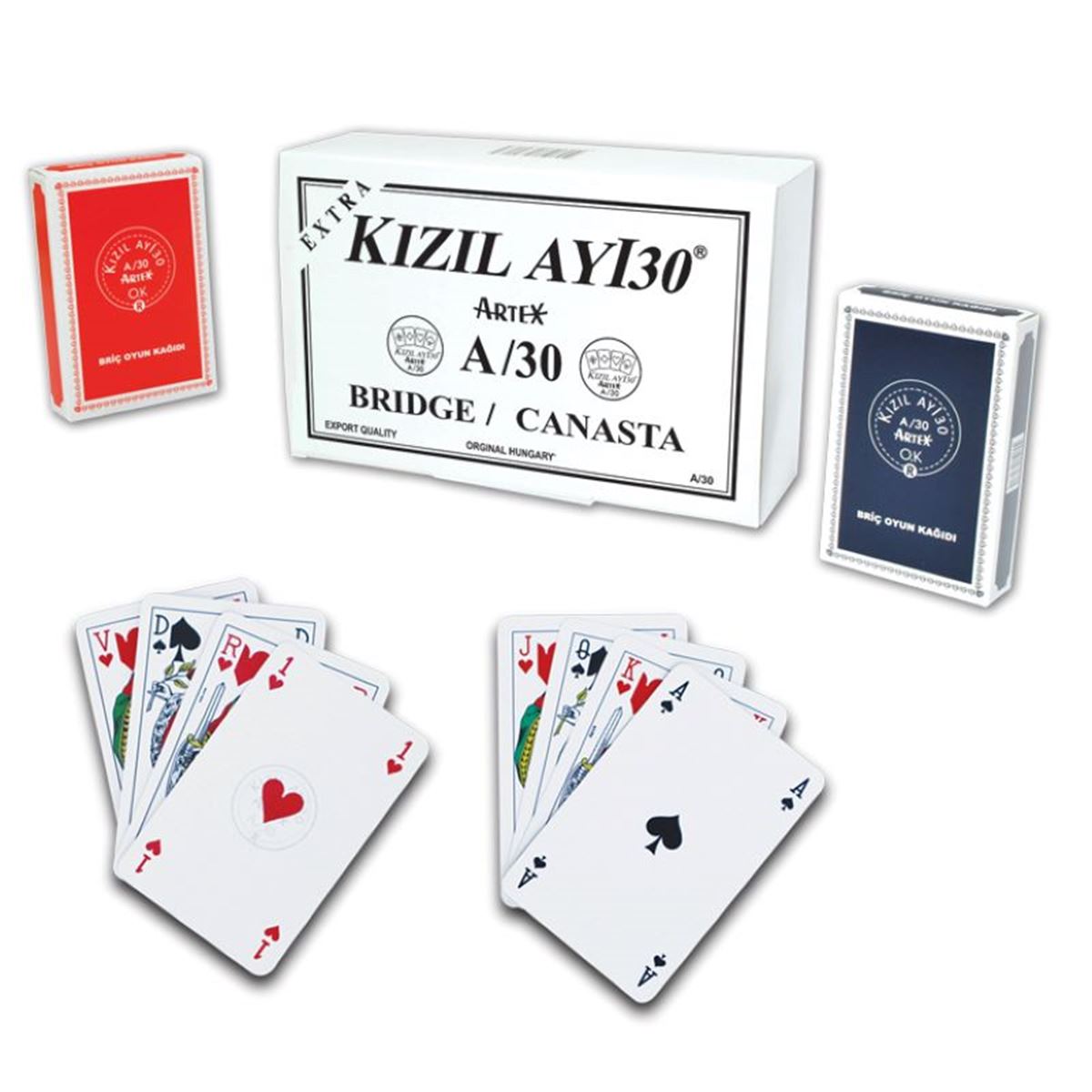STAR OYUN KAĞIDI KIZILAYI EXTRA A-30 ARTEX 12 Lİ 1030165 1