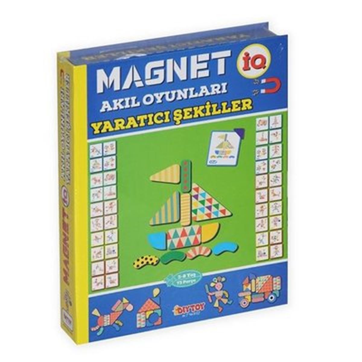 DİYTOY MAGNET AKIL OYUNLARI IQ1550 YARATICI ŞEKİLLER 58 PARÇA 3-8 YAŞ 1