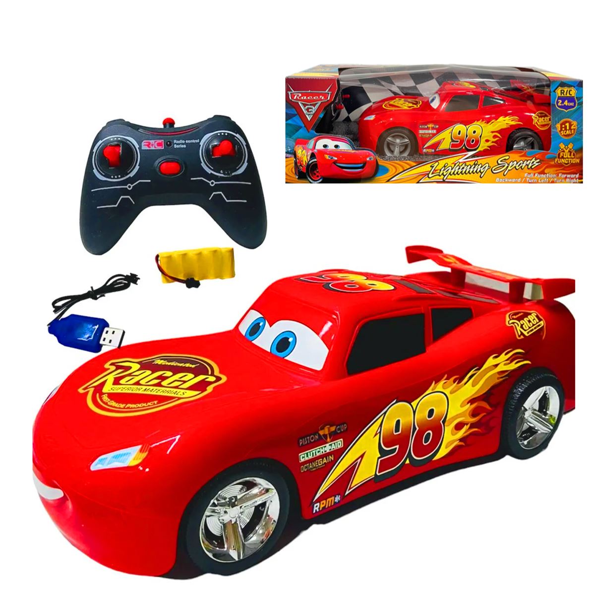 TOYSAN KUMANDALI RACER SPOR ARABA SPR-01 F/F R/C 2.4GHZ 1:12 3+ 1
