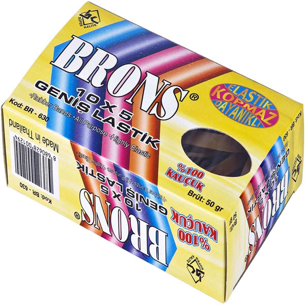 BRONS PAKET LASTİĞİ BR-630 GENİŞ 50 GR. KUTULU 1